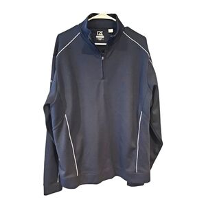 CUTTER & BUCK Beacon Navy Blue CB Weather DryTec Golf jacket sz XL